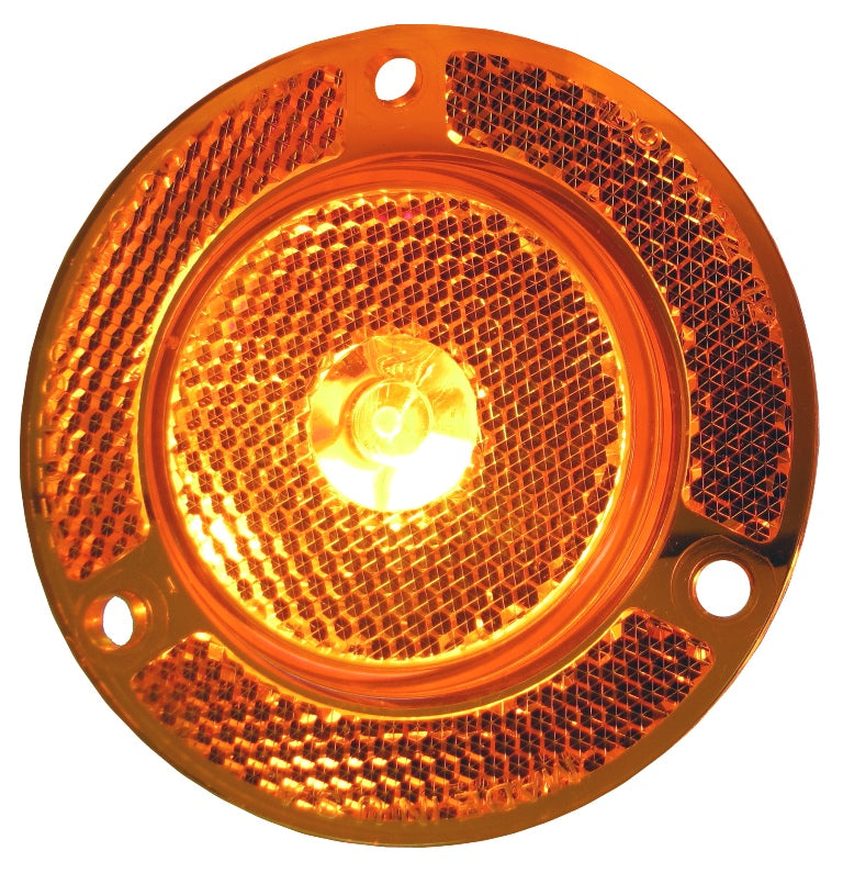 Amber 2" Round LED Marker Clearance Light