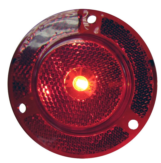 Red 2" Round LED Marker Clearance Light