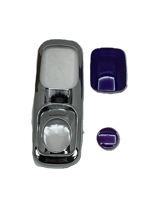Peterbilt 2006+ Dome and Map Light Kit. W/Chrome Plastic Dome Cover - Purple