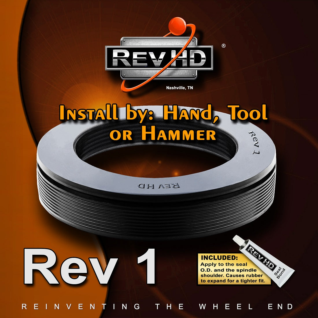 R1-T03 Rev 1 Trailer Wheel Seal Tapered Spindle Fits 373-0143, 370025A, 46300)