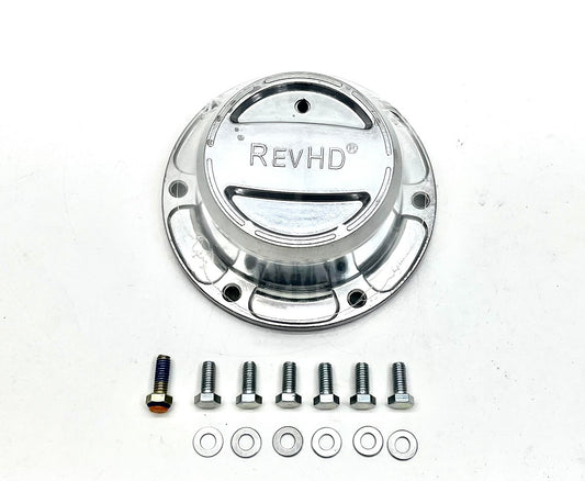 Grease Hub Cap, TP Trailer, 6 bolt W/Side plug, Gasket, Bolts, & TempBolt (4195)