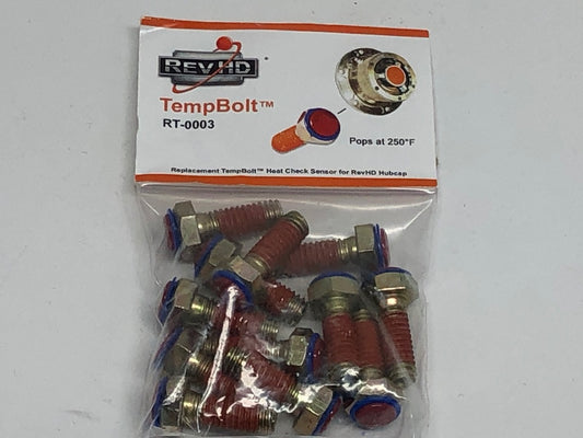 12 Pack of RevHD Replacement Heat Check TempBolts For RevHD Axle Hubcaps