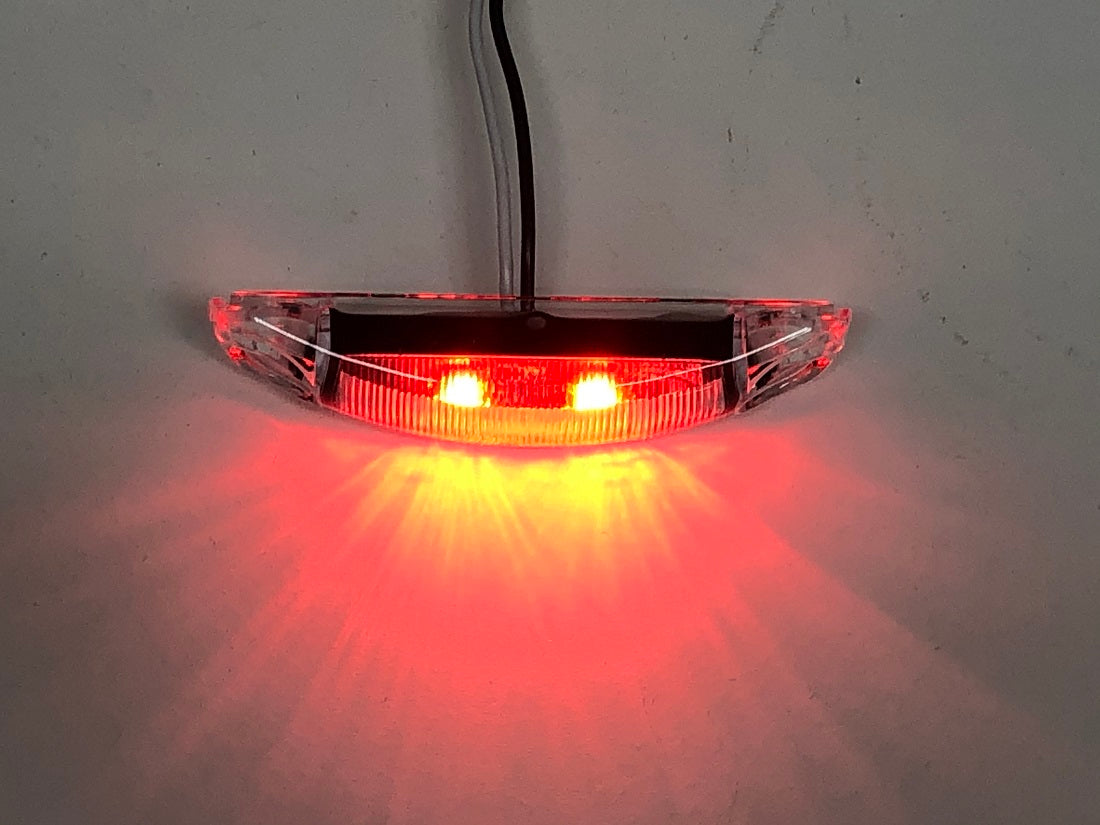 (5) - Red LED With Clear Lens Marker Clearance Lights Truck Trailer RV Bus