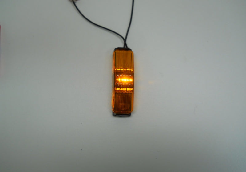One TecNiq Amber LED Clearance Side Marker Light 1x4 Camper / Trailer Truck