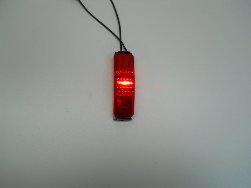 One TecNiq Red LED Clearance Side Marker Light 1x4 Camper / Trailer Truck