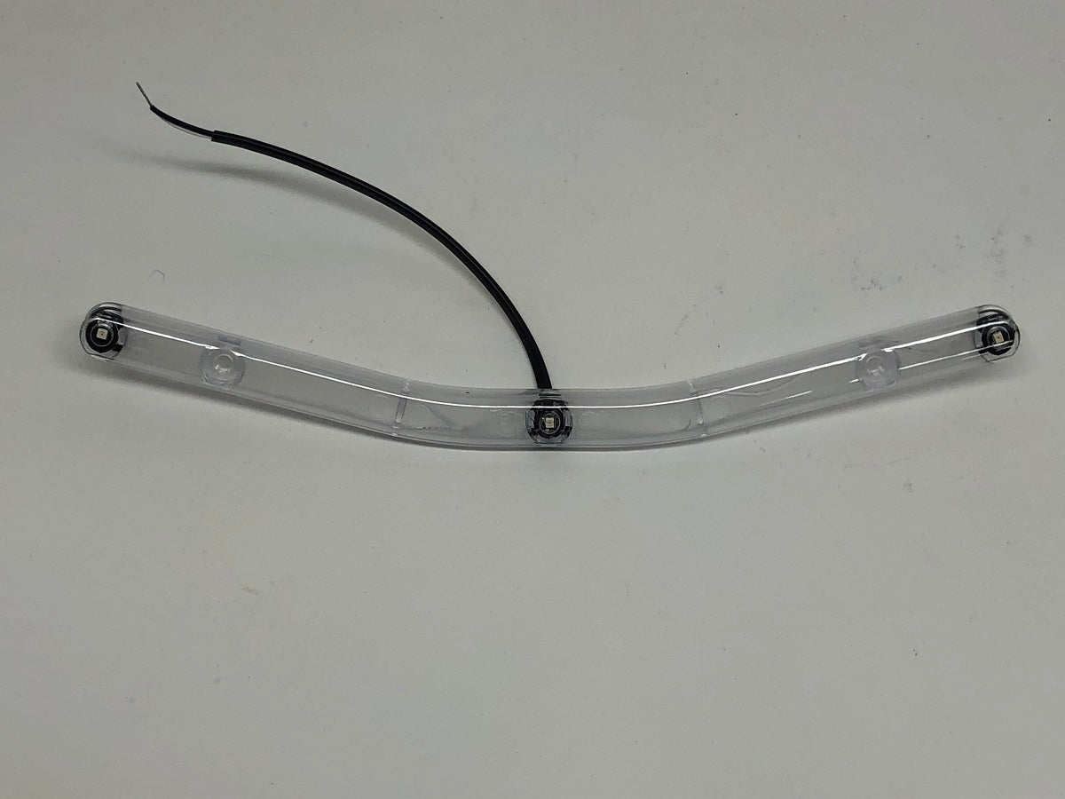 Red LED V-Shaped ID Light Bar Boat Trailer Clear Lens
