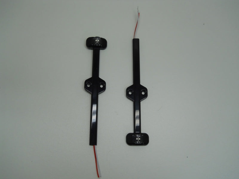 1 Pair Tecniq Red/Amber Trailer Fender marker light black case LED clearance
