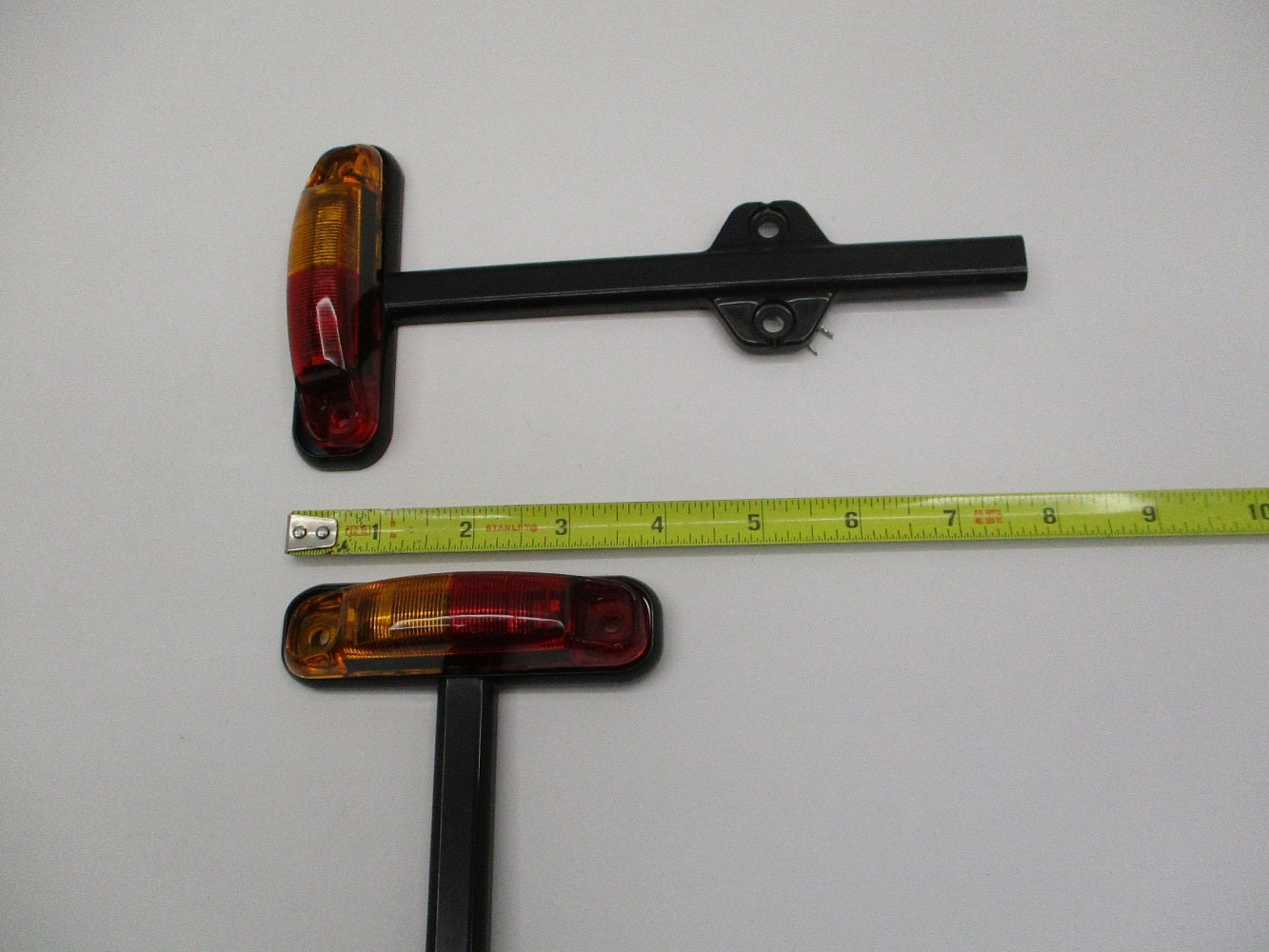 Pair Red / Amber LED Trailer Fender Marker Clearance Light Black Base