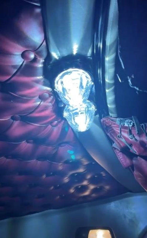 Fits Kenworth Above Bunk Front Window SS Bracket Only  Two Watermelon Lights