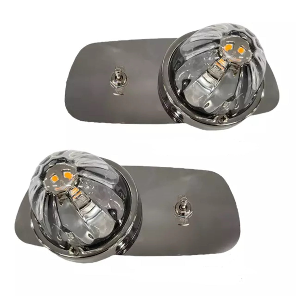 Compatible with Kenworth T660/W900 Cab Light Watermelon BRACKETS ONLY. LH & RH