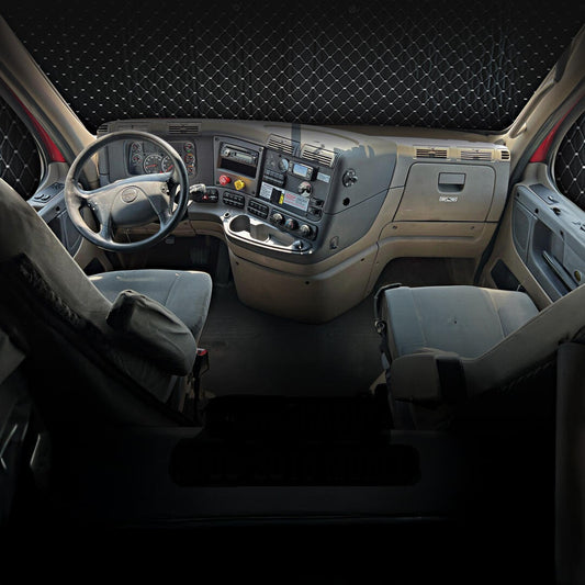 Windshield Sunshade Kit Compatible With Freightliner Cascadia 113  125 (2008-16)