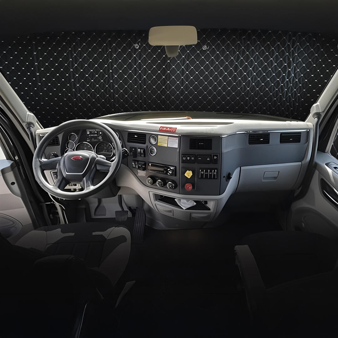 Deluxe Windshield Sunshade Kit Compatible With Peterbilt 579 567 / 2008-22