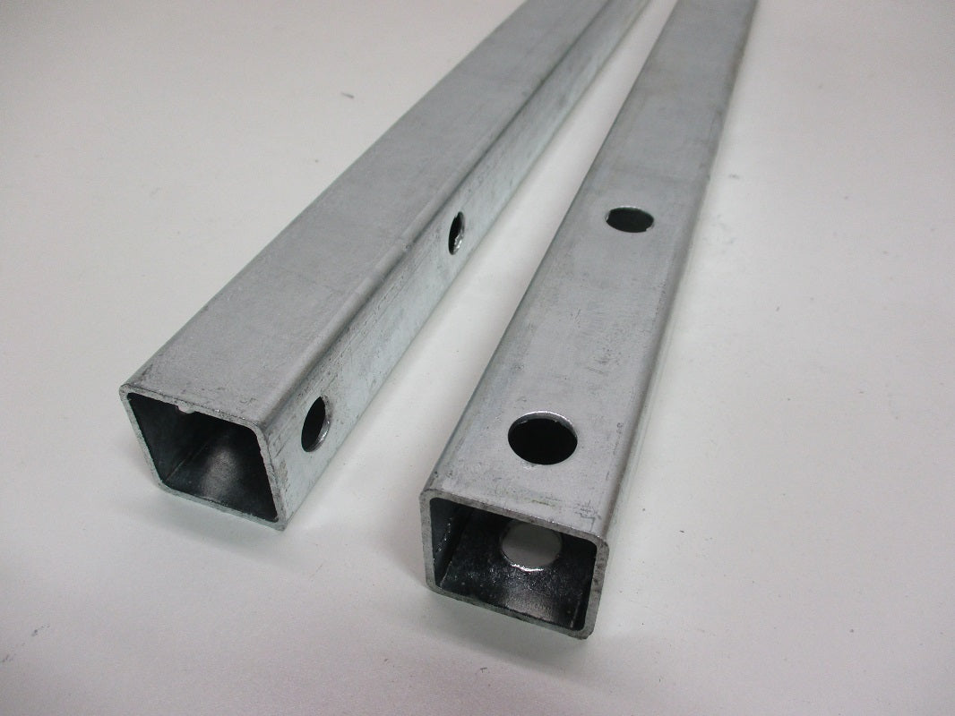 (2) Galvanized Pontoon Boat Trailer Metal Guide Posts / 1-1/2" Square by 18"