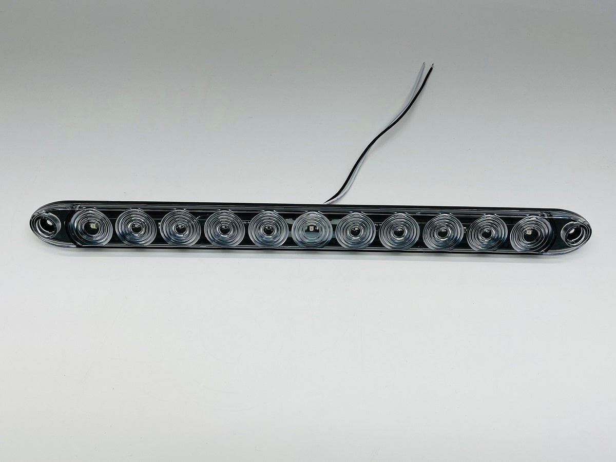 15" TecNiq Red 3 LED Low Profile Over 80" ID Bar Trailer Truck RV Semi