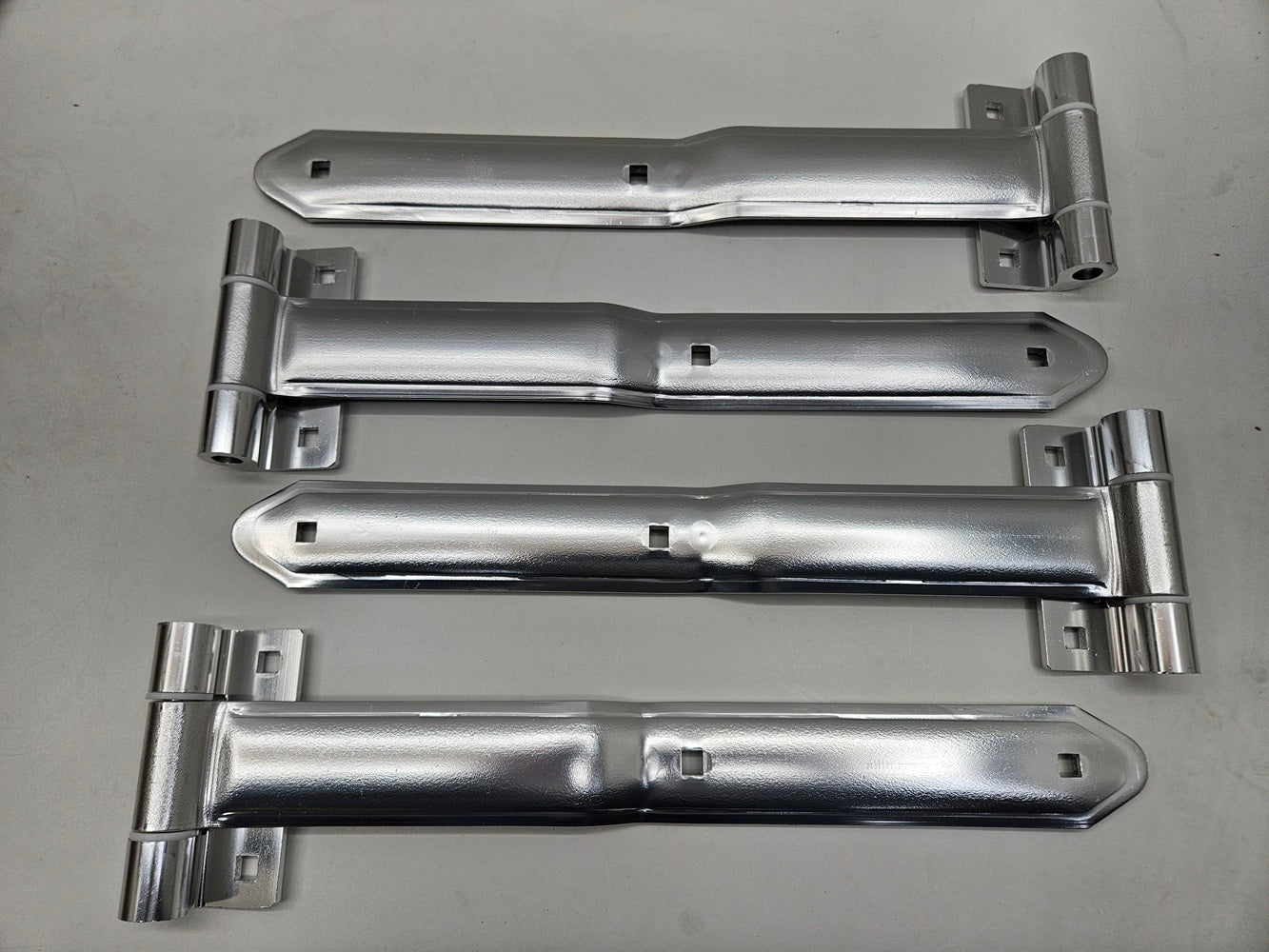 Aluminum Cargo Utility Trailer RV Door 16" Strap Hinges / 4 Pack / Offset Bent Hinges