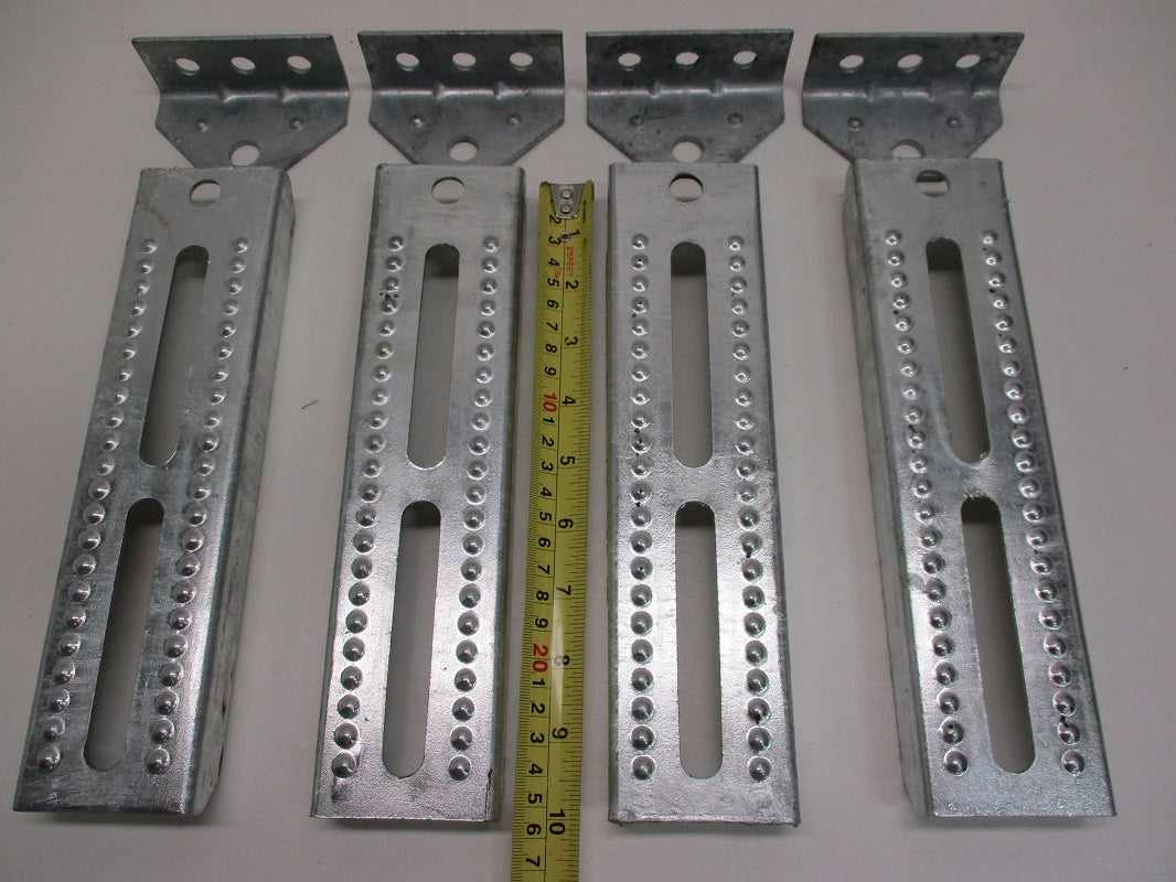 (8) Boat Pontoon Trailer 10" Bolster Bunk Board Adjustable Swivel Bracket Kits