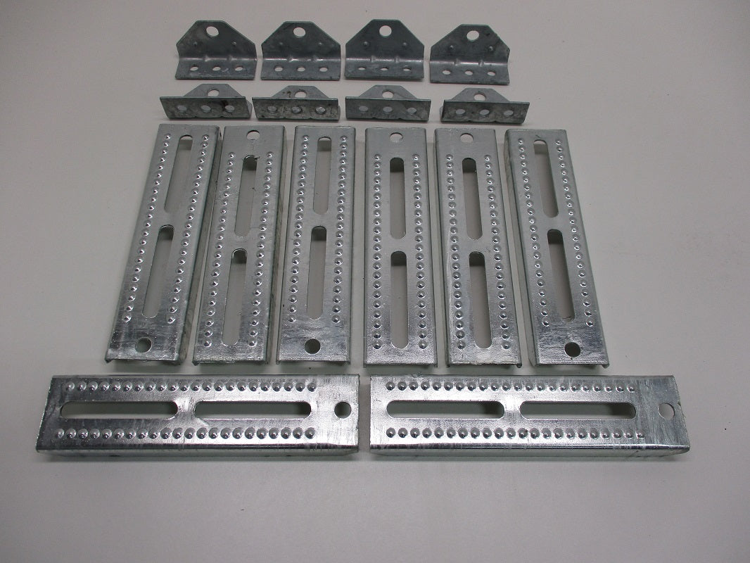 (8) Boat Pontoon Trailer 10" Bolster Bunk Board Adjustable Swivel Bracket Kits