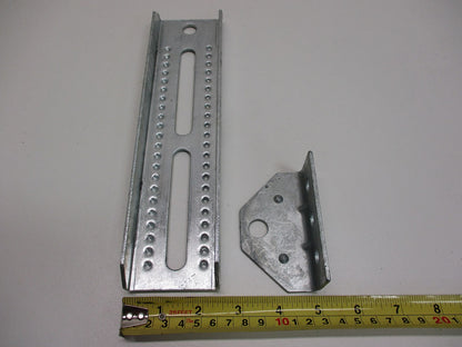 (1) Boat Pontoon Trailer 10" Bolster Bunk Board Adjustable Swivel Bracket Kit