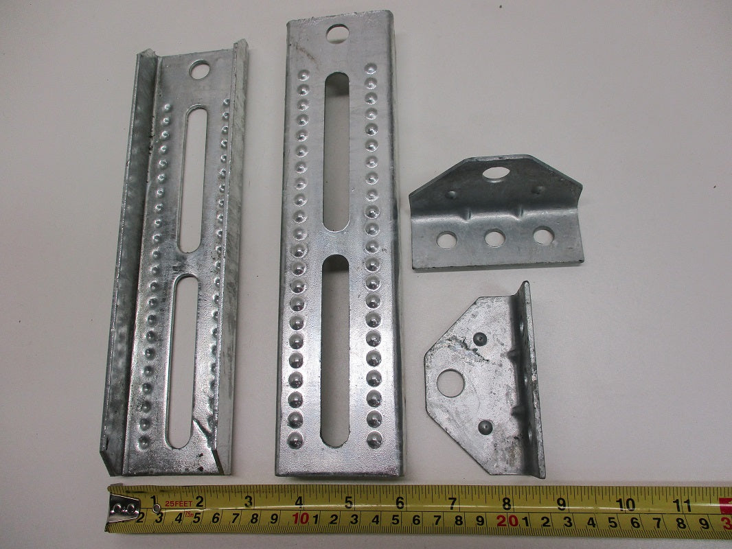 (2) Boat Pontoon Trailer 10" Bolster Bunk Board Adjustable Swivel Bracket Kits