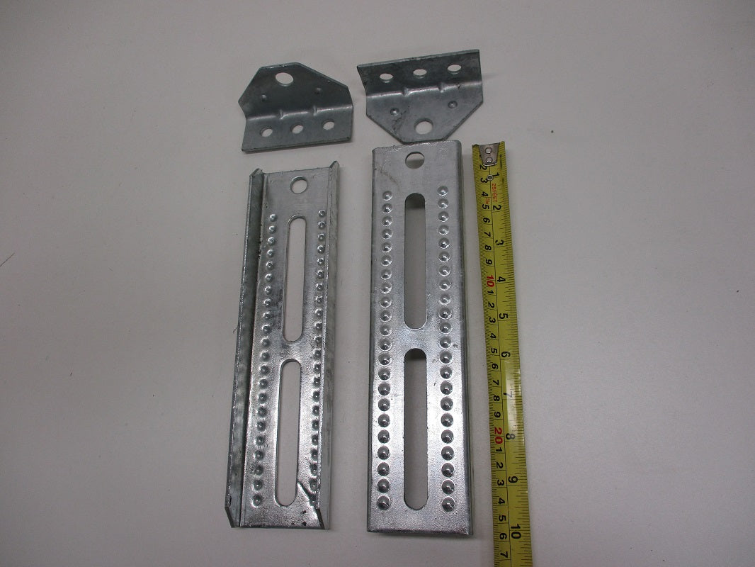 (2) Boat Pontoon Trailer 10" Bolster Bunk Board Adjustable Swivel Bracket Kits