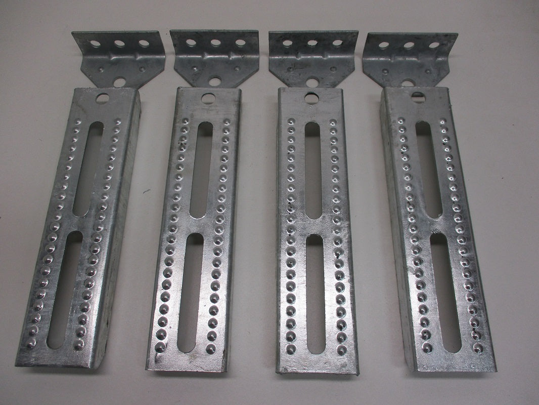 (4) Boat Pontoon Trailer 10" Bolster Bunk Board Adjustable Swivel Bracket Kits