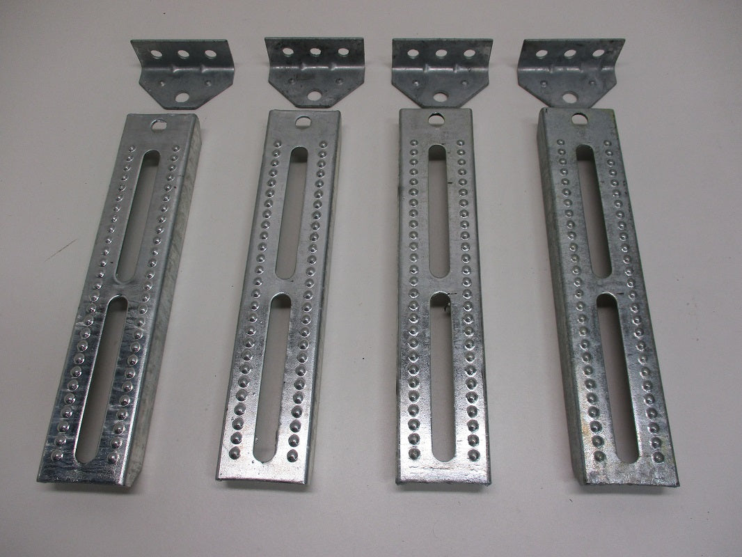 (4) Boat Pontoon Trailer 12" Bolster Bunk Board Adjustable Swivel Bracket Kits