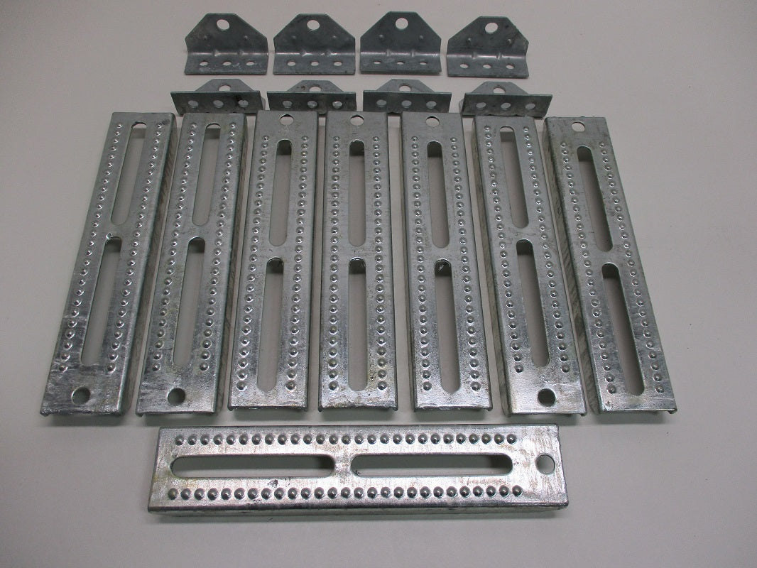 (8) Boat Pontoon Trailer 12" Bolster Bunk Board Adjustable Swivel Bracket Kits