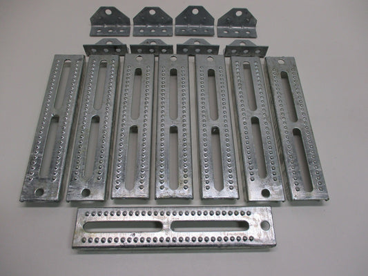 (8) Boat Pontoon Trailer 12" Bolster Bunk Board Adjustable Swivel Bracket Kits