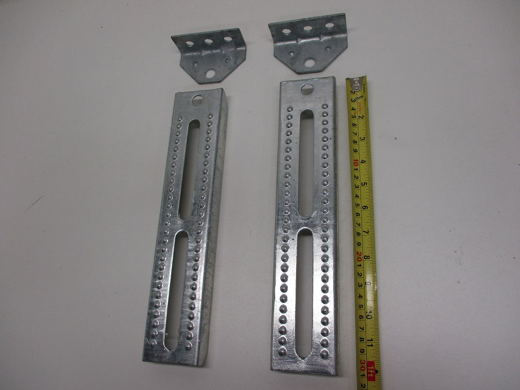 (2) Boat Pontoon Trailer 12" Bolster Bunk Board Adjustable Swivel Bracket Kits