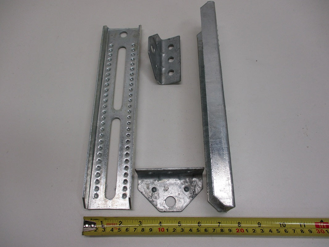 (2) Boat Pontoon Trailer 12" Bolster Bunk Board Adjustable Swivel Bracket Kits