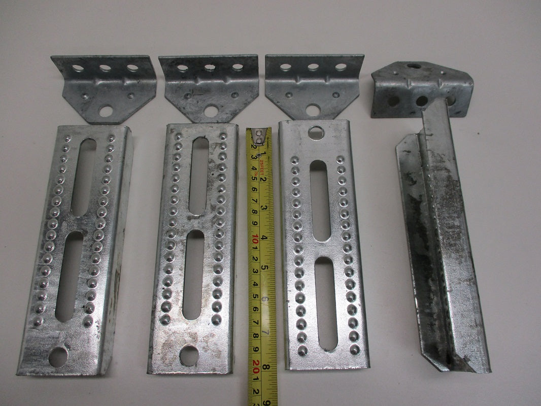 (8) Boat Pontoon Trailer 8" Bolster Bunk Board Adjustable Swivel Bracket Kits