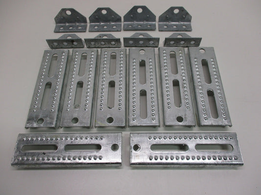 (8) Boat Pontoon Trailer 8" Bolster Bunk Board Adjustable Swivel Bracket Kits