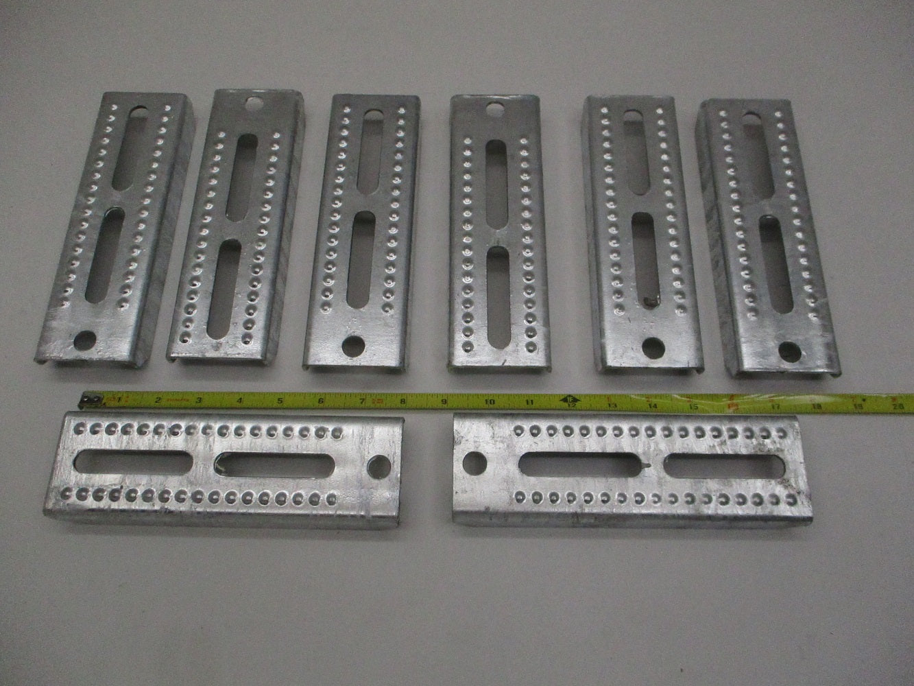 (8) Boat Pontoon Trailer 8" Galvanized Steel Bolster Bunk Board Brackets
