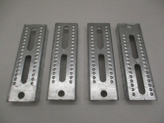 (4) Boat Pontoon Trailer 8" Galvanized Steel Bolster Bunk Board Brackets