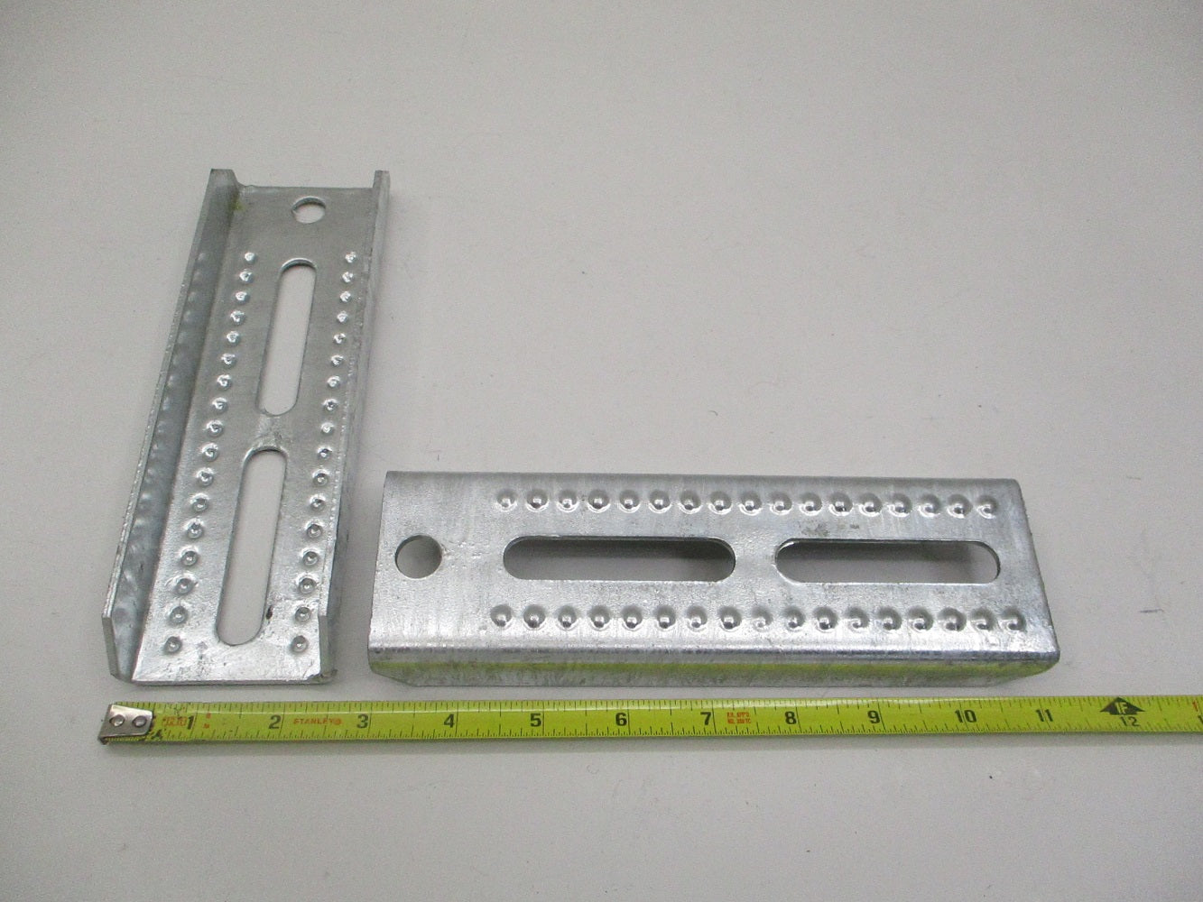 (2) Boat Pontoon Trailer 8" Galvanized Steel Bolster Bunk Board Brackets