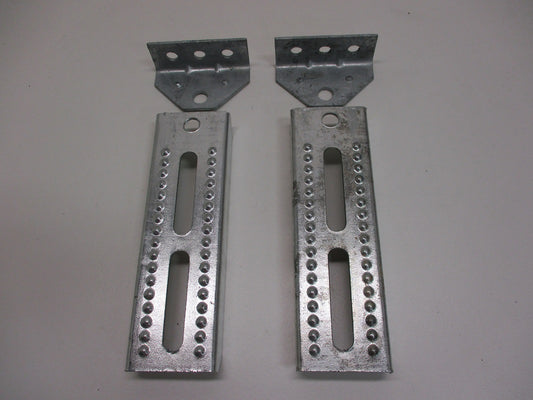 (2) Boat Pontoon Trailer 8" Bolster Bunk Board Adjustable Swivel Bracket Kits