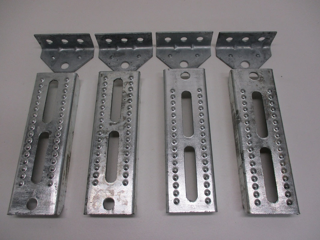 (4) Boat Pontoon Trailer 8" Bolster Bunk Board Adjustable Swivel Bracket Kits