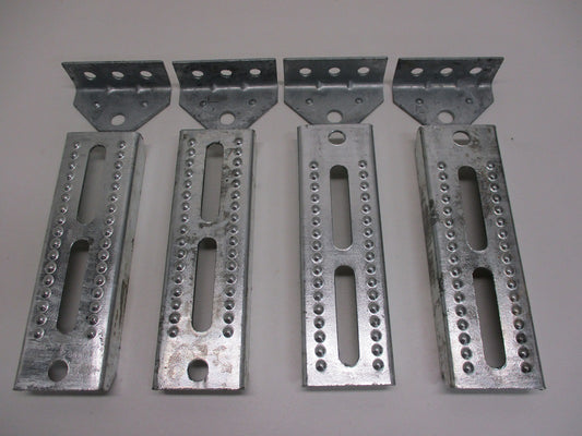 (4) Boat Pontoon Trailer 8" Bolster Bunk Board Adjustable Swivel Bracket Kits