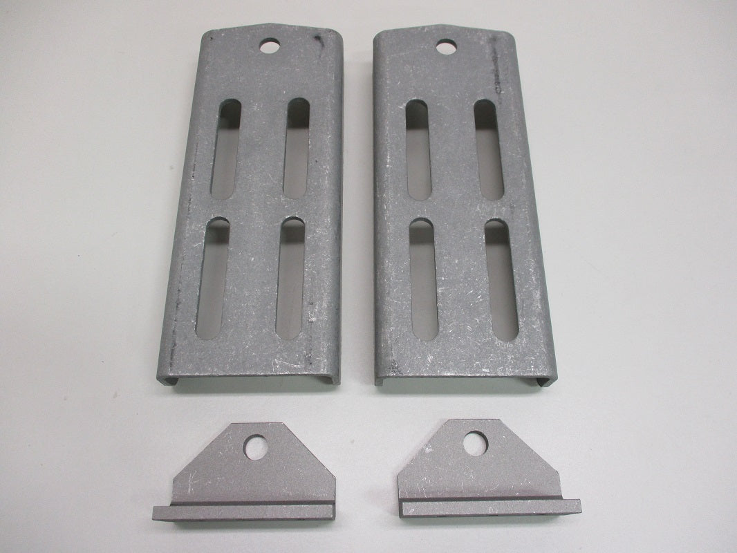 (2) Aluminum Boat Pontoon Trailer 9.75" Bolster Bunk Board Swivel Bracket Kits