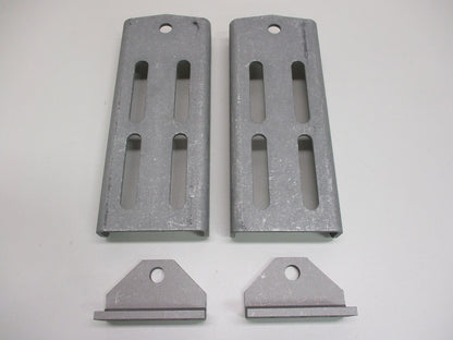 (2) Aluminum Boat Pontoon Trailer 9.75" Bolster Bunk Board Swivel Bracket Kits