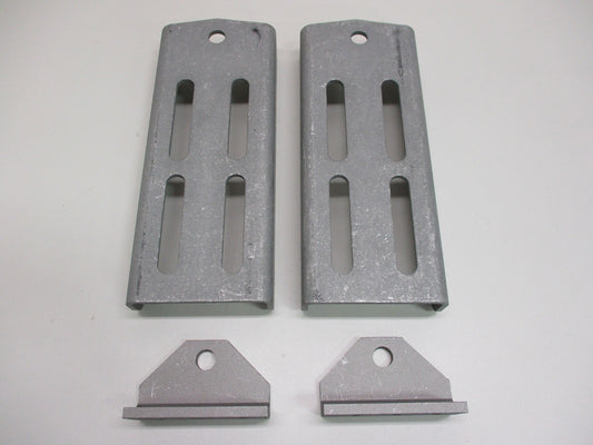 (2) Aluminum Boat Pontoon Trailer 9.75" Bolster Bunk Board Swivel Bracket Kits
