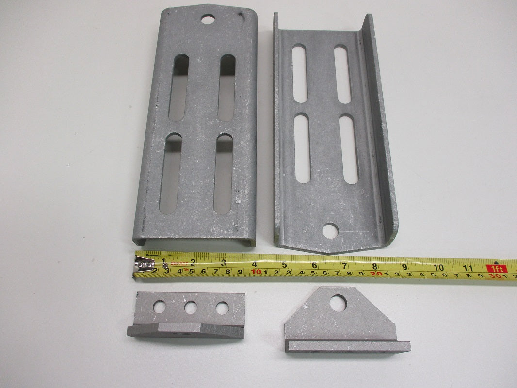 (2) Aluminum Boat Pontoon Trailer 9.75" Bolster Bunk Board Swivel Bracket Kits