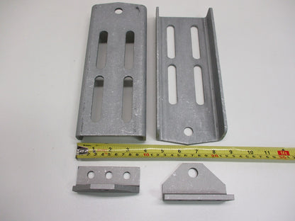 (2) Aluminum Boat Pontoon Trailer 9.75" Bolster Bunk Board Swivel Bracket Kits