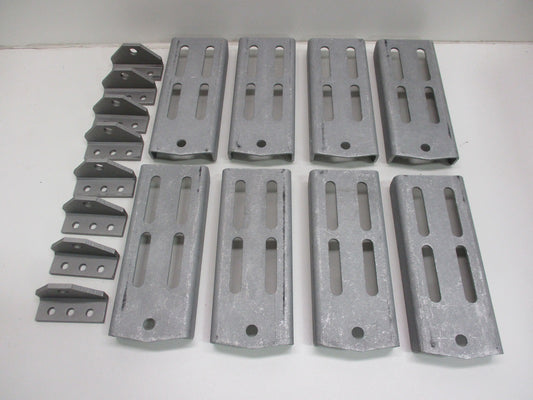 (8) Aluminum Boat Pontoon Trailer 9.75" Bolster Bunk Board Swivel Bracket Kits