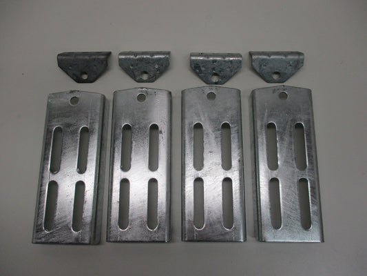 (4) Boat Pontoon Trailer 9.75" Bolster Bunk Board Adjustable Swivel Bracket Kits