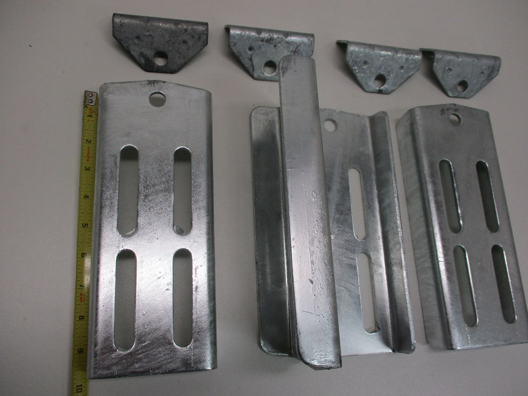 (4) Boat Pontoon Trailer 9.75" Bolster Bunk Board Adjustable Swivel Bracket Kits