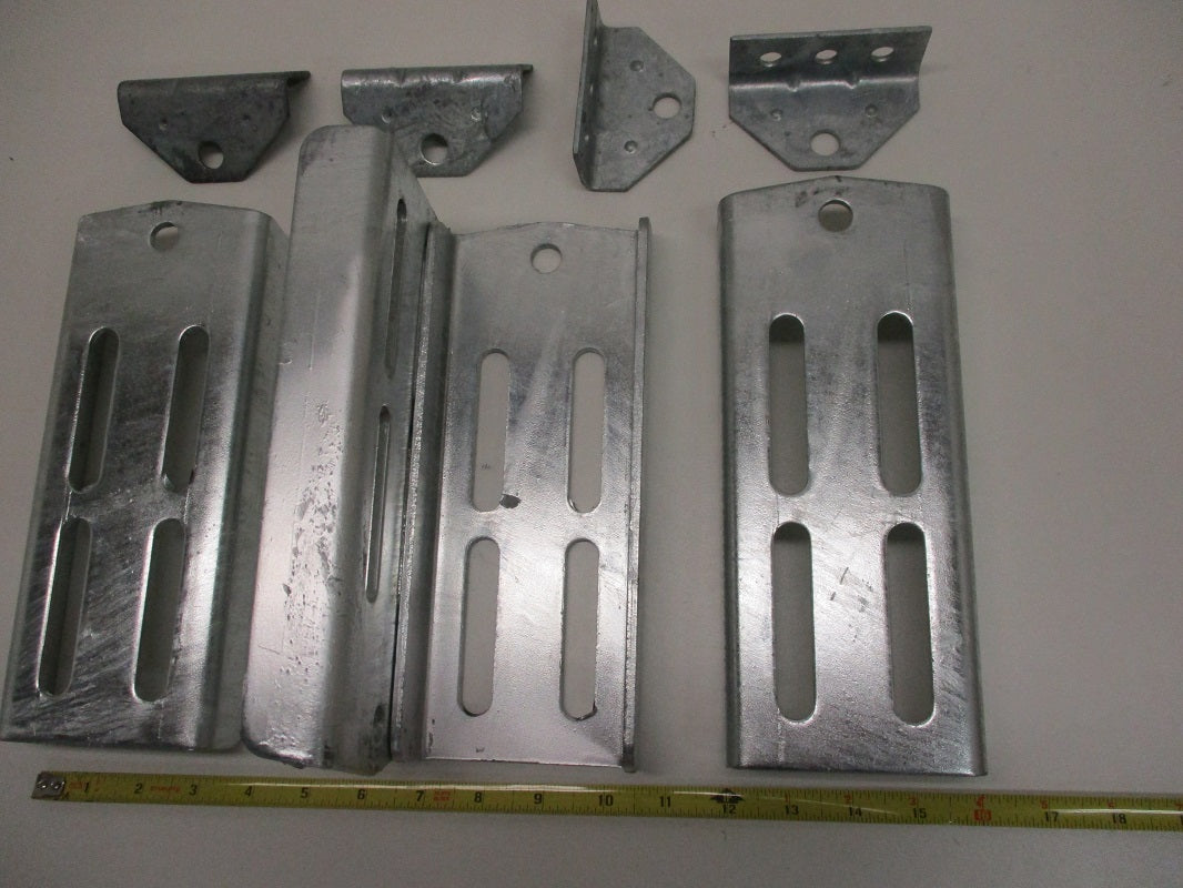 (4) Boat Pontoon Trailer 9.75" Bolster Bunk Board Adjustable Swivel Bracket Kits