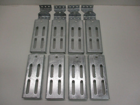 (8) Boat Pontoon Trailer 9.75" Bolster Bunk Board Adjustable Swivel Bracket Kits