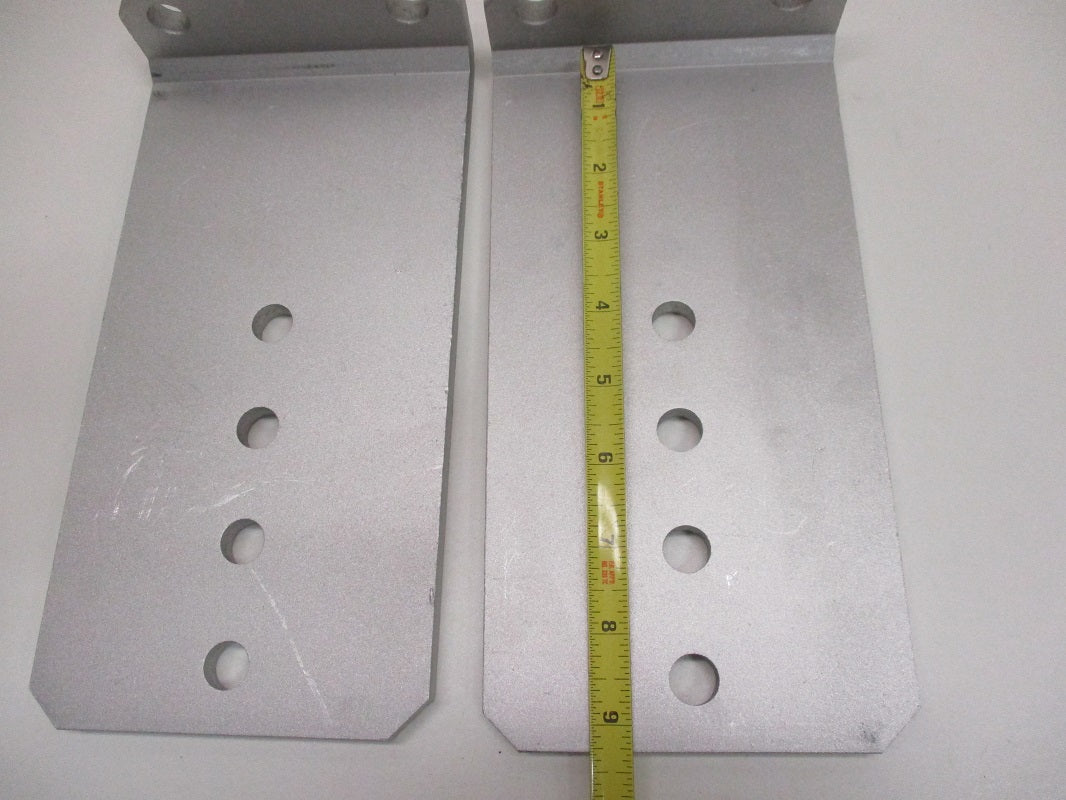 (2) Vertical Pontoon Boat Trailer Bunk Bolster L Brackets  / 5" by 10" Aluminum
