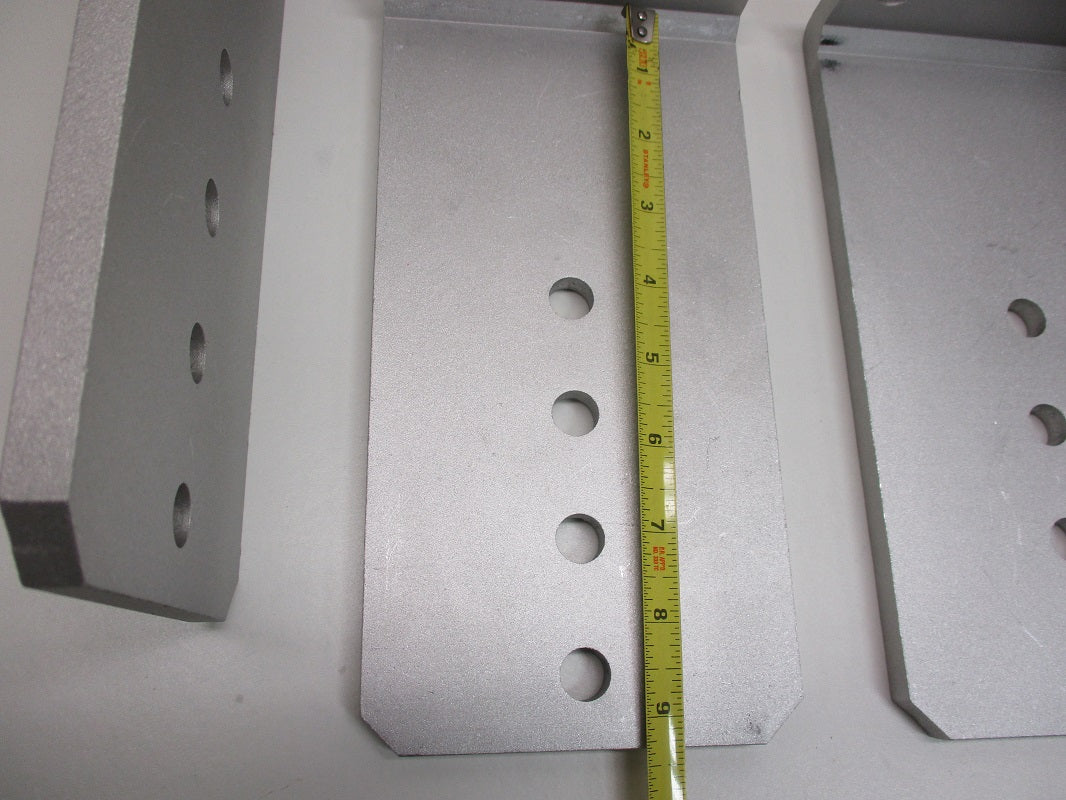 (4) Vertical Pontoon Boat Trailer Bunk Bolster L Brackets  / 5" by 10" Aluminum